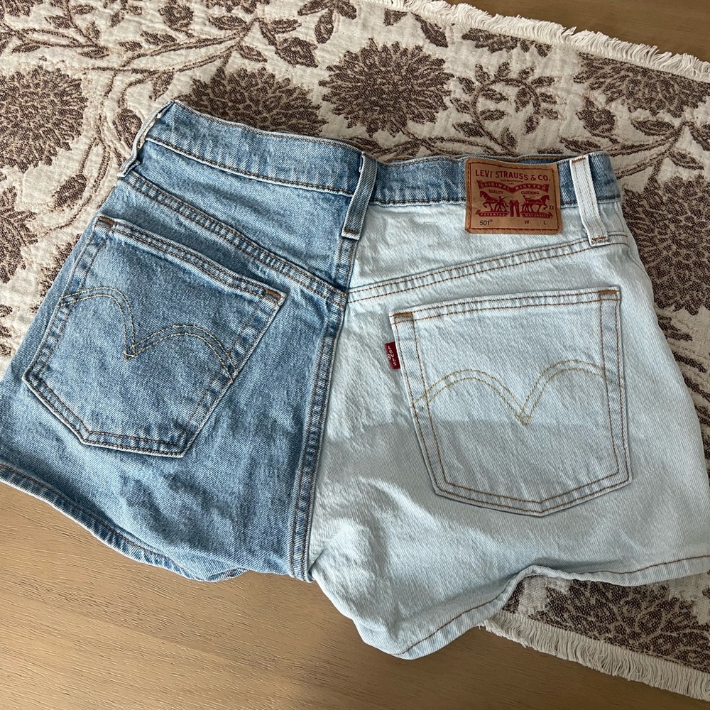 Levi's 501 Two-Tone Denim Shorts